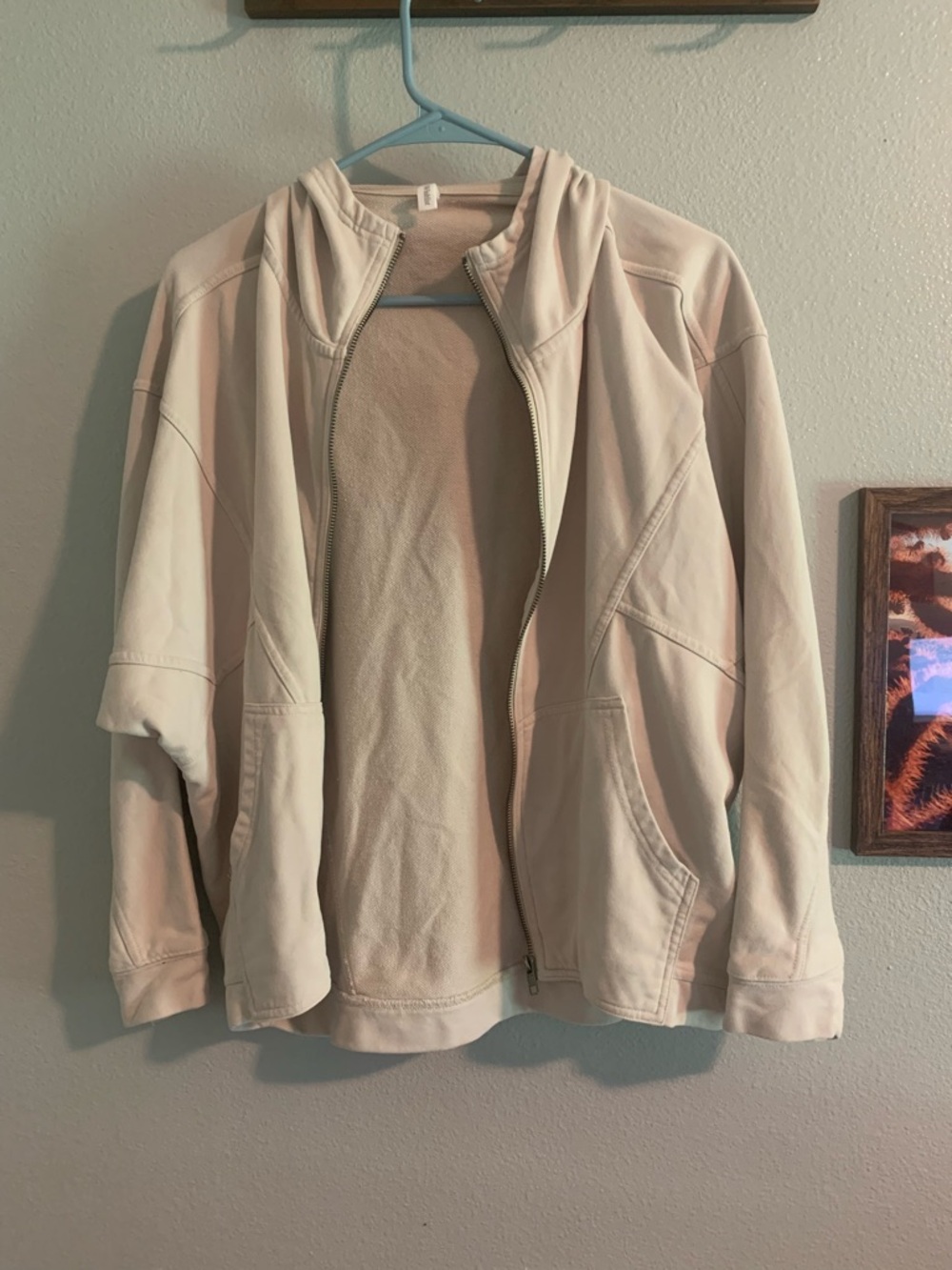 Wishlist Light Beige Zip-Up Jacket